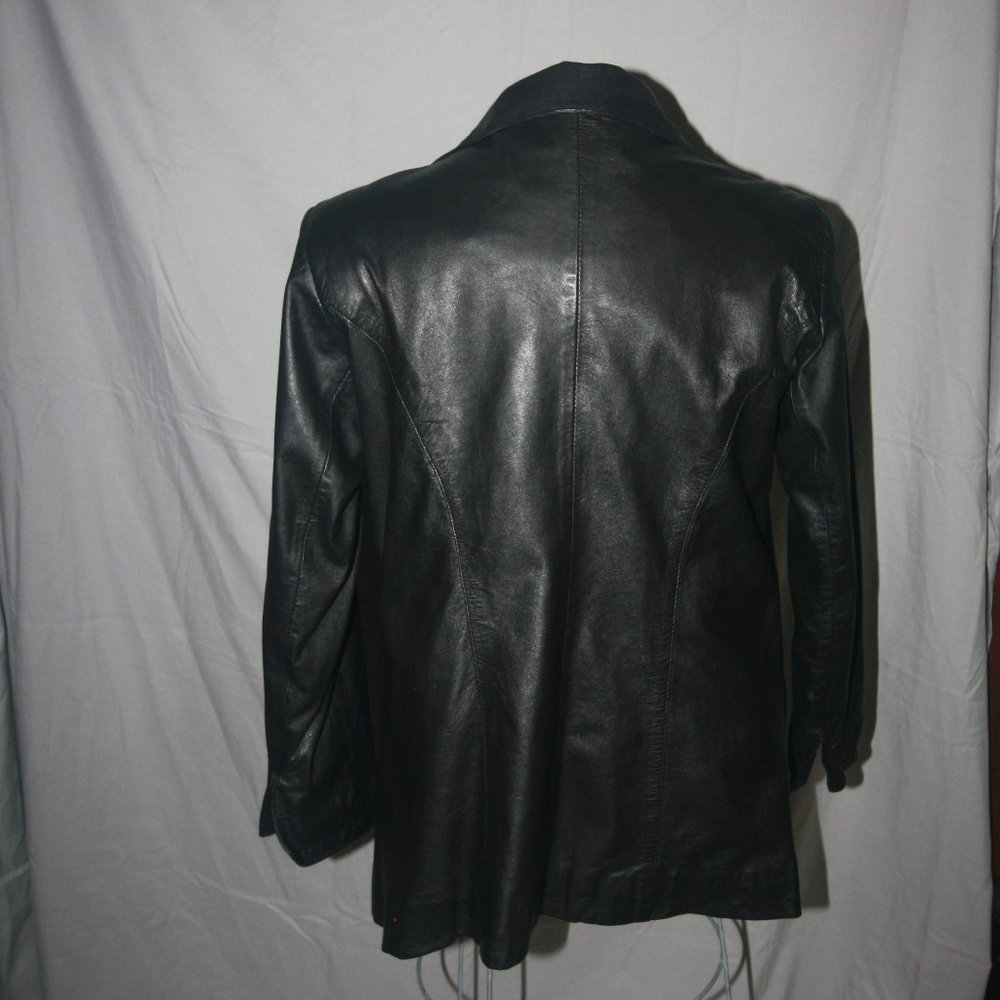 Genuine Elico Ethiopian Leather Women's Jacket Size XL Black - Picture 3 of 10